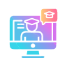 online-virtual-classroom-modern-style-icon