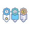 earn-milestone-badges-and-rewards-icon---modern-st