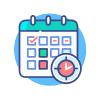 schedule-management-plan---modern-style-icon
